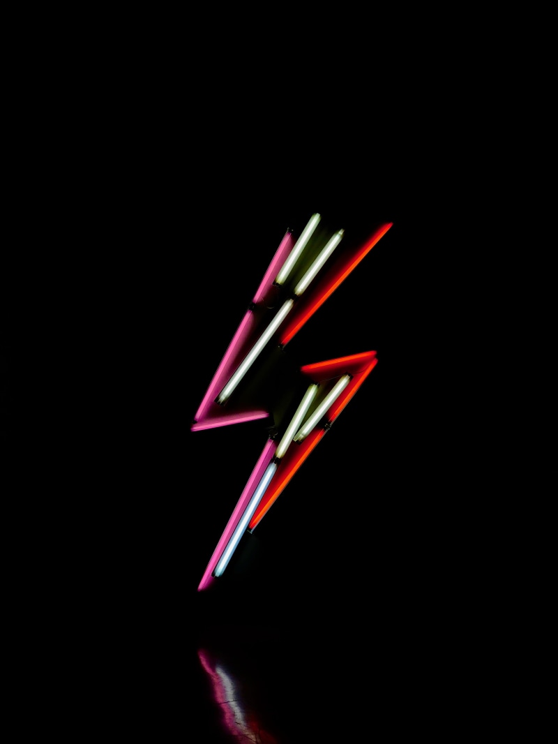 black background, lighting equipment, no people, lightning, red, light, long exposure, multi colored, white, studio shot, design, cut out, glowing, night