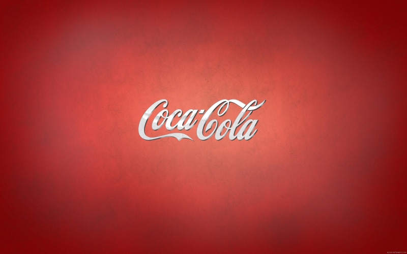coca, cola, logo, background, brand, 2K, red