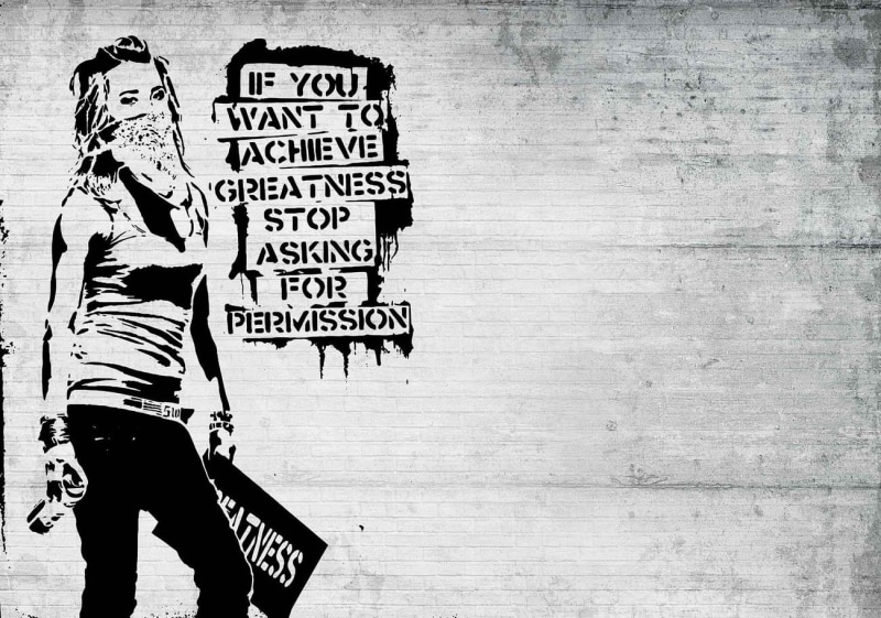 lifestyles, architecture, script, graffiti, women, sign, standing, wall - building feature, leisure activity, three quarter length, people, communication