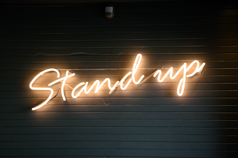 electricity, sign, close-up, wall, illuminated, indoors, message, light, communication, brick, photo, no people, glowing, lights, electric light, dark