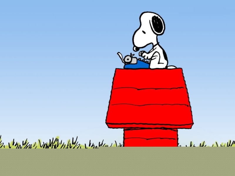 silhouette, Snoopy, men, people, grass, clear sky, plant, communication, field, representation, outdoors, human representation, fun, land, Peanuts (comic)