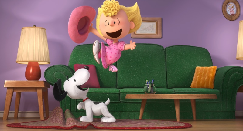 sofa, Charlie Brown, living room, childhood, table, indoors, furniture, seat, chair, representation, toy, teddy bear, Snoopy, home interior, one person