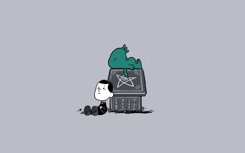 technology, studio shot, Cthulhu, brown, copy space, Peanuts (comic), charlie, 720P, H. P. Lovecraft, nature, protection, still life, communication, representation