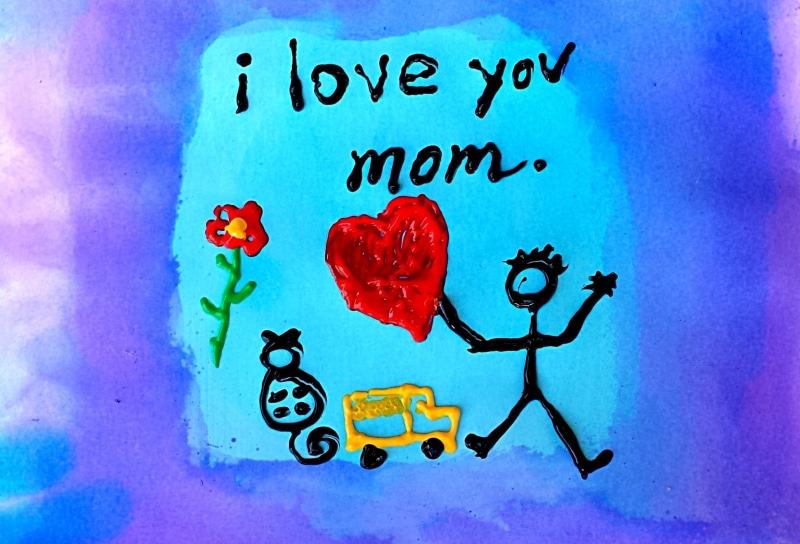 backdrop, I love you, creativity, design, positive emotion, celebration, texture, decoration, handmade, mothers day, madre, blue, special, text, flower