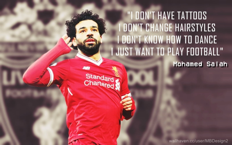 digital art, Liverpool FC, quote, 720P, Mohamed Salah, Football