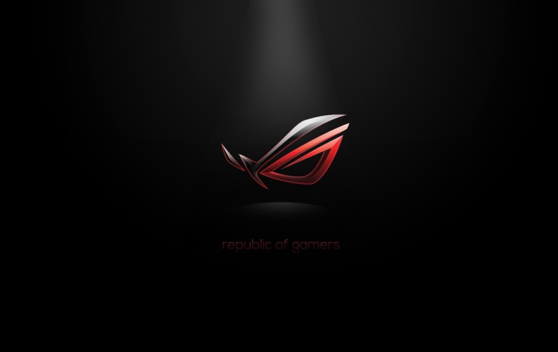 Black, Light, x, 720P, rog, clean, asus, background, art, simple, technology, hd