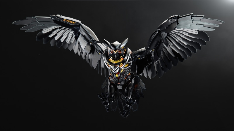 owl, PC gaming, simple background, technology, ASUS, 4K