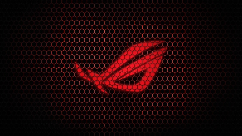 x, hexagon, rog, red, technology, 1080P, asus, art, hd