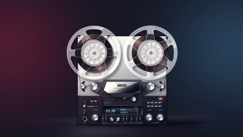 1080P, tape recorder, single object, technology, music, electrical equipment, indoors, audio, reel-to-reel recorders, recording, retro styled, studio shot