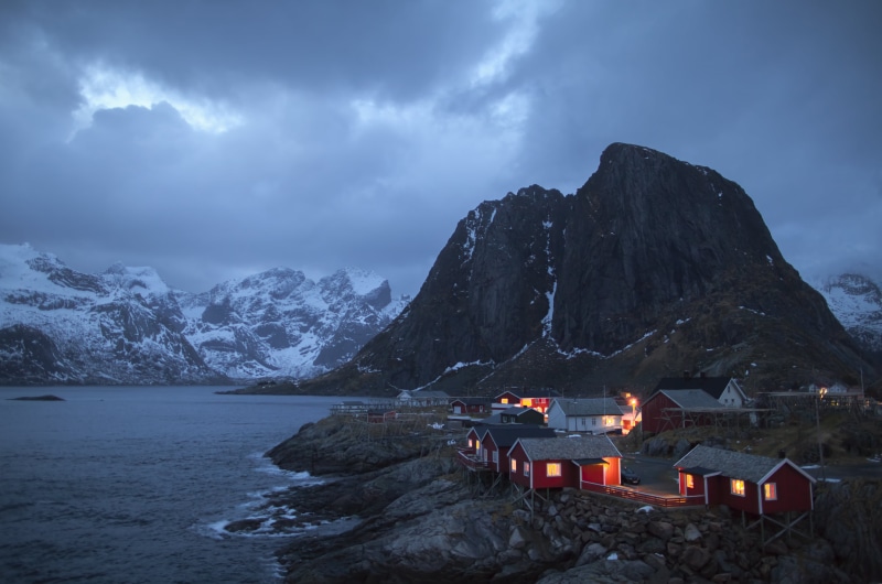 blue hour, eos, wild, north, Nightfall, fisherman, snow, scenics, Nordland, landscape, ice, dusk, water, Norge, HDR, cold  water, wilderness, clouds, Norwegen