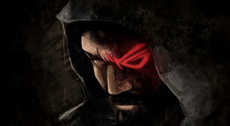 built structure, mask, day, old, black, man, red, no people, rog, asus, horror, history, indoors, Computers, building, hood, cave, obscured face, Hardware