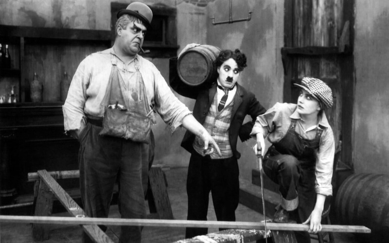 women, child, three quarter length, people, females, group of people, Charlie Chaplin, hat, film stills, portrait, clothing, retro styled, men, fun, standing