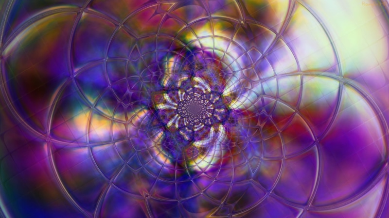 beauty in nature, 1080P, pattern, circle, concentric, chrome, shape, connection, neo, close-up, directly below, technology, no people, abstract, purple
