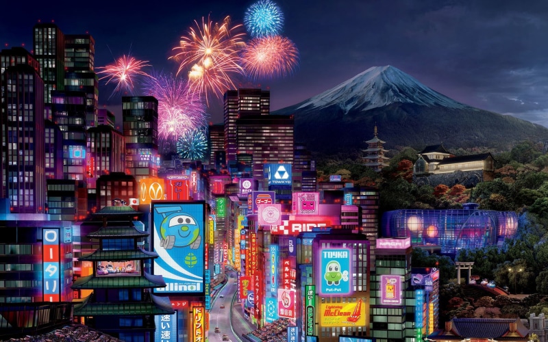 movies, hd, pixars, city, tokyo, 2, 1080P, cars, in