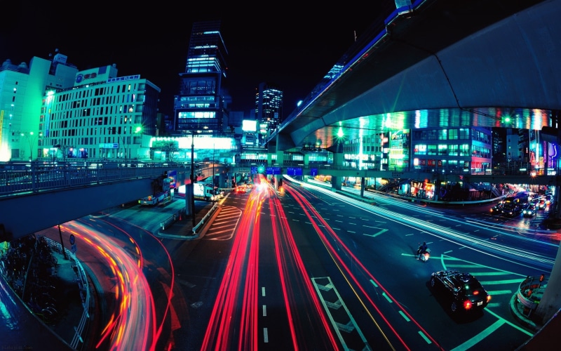 night, buildings, 1080P, cityscape, Tokyo, Cityscapes