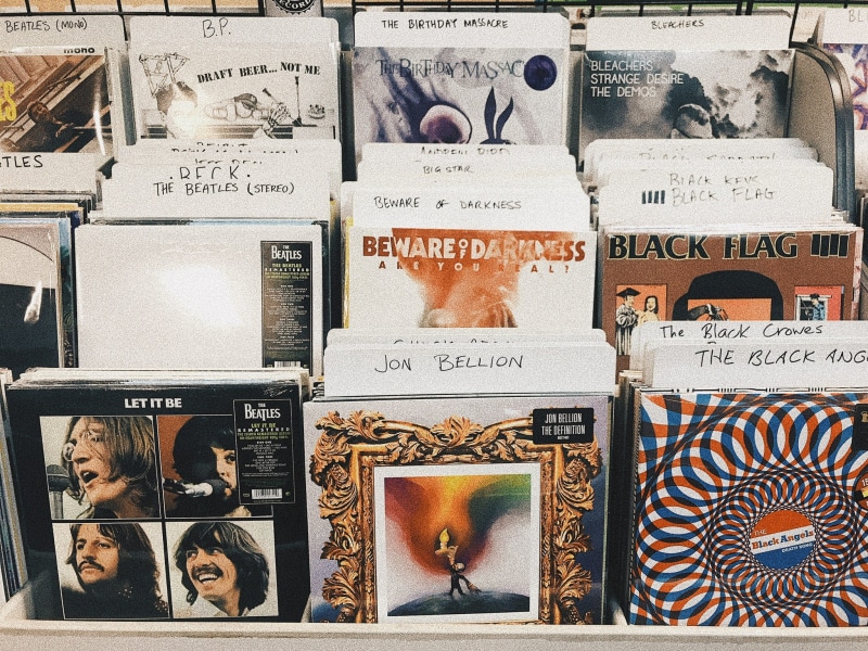 full frame, text, vintage, representation, displayed, art and craft, in a row, record, for sale, vinyl, sleeves, 1080P, retro, album, pile, western script