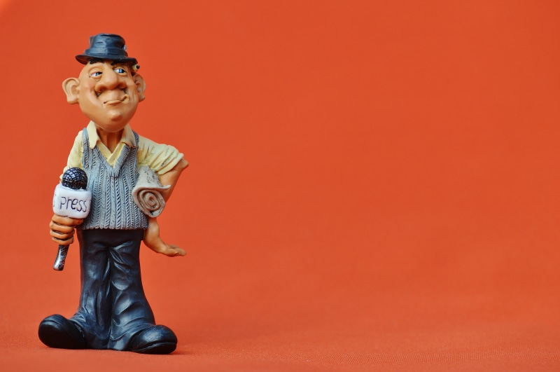 article, journalist, creativity, full length, broadcast, press, figurine, toy, commenced, indoors, human representation, ceramic, journalism, surface, man