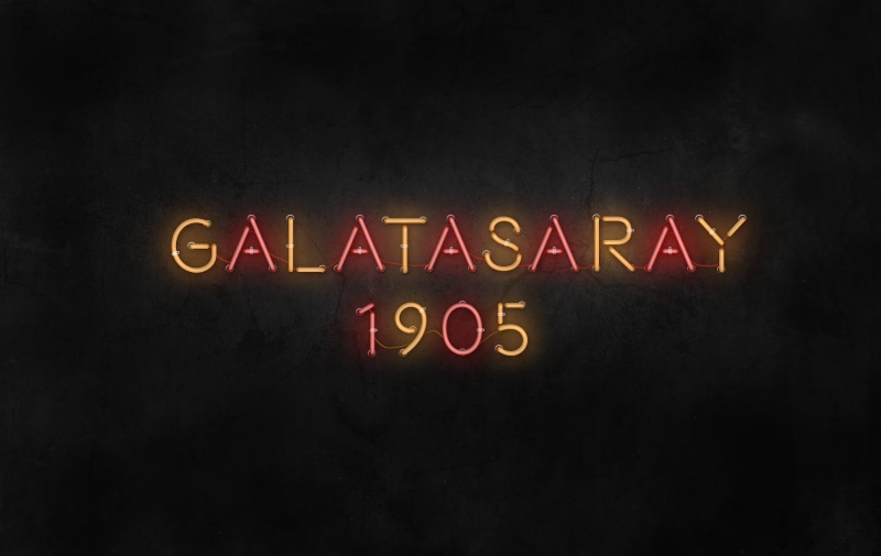 message, close-up, neon text, communication, Galatasaray S.K., neon, night, black background, capital letter, single word, commercial sign, lighting equipment