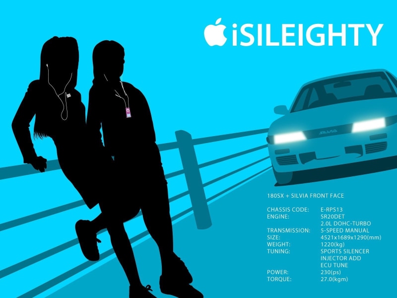 Ipod, Simple Background, 720P, Initial D