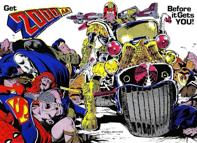 2000 AD, Comics, Judge Dredd, Superman, 720P