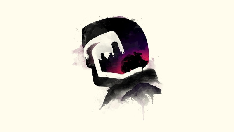 2000 AD, wall - building feature, deterioration, art and craft, still life, Judge Dredd, 1080P, white color, purple, paint, cut out, breaking, broken
