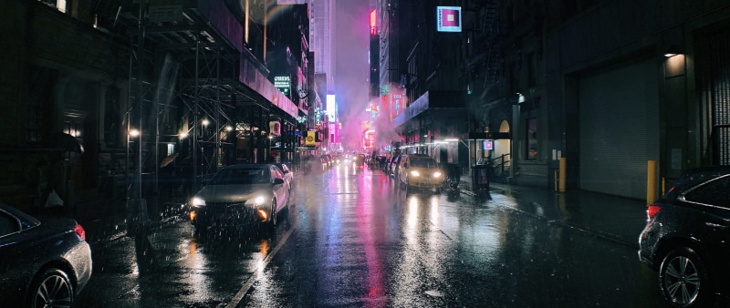 architecture, city, downtown, lighting, light, pedestrian, wheel, automobile, night life, incidental people, building exterior, vehicle, town, built structure