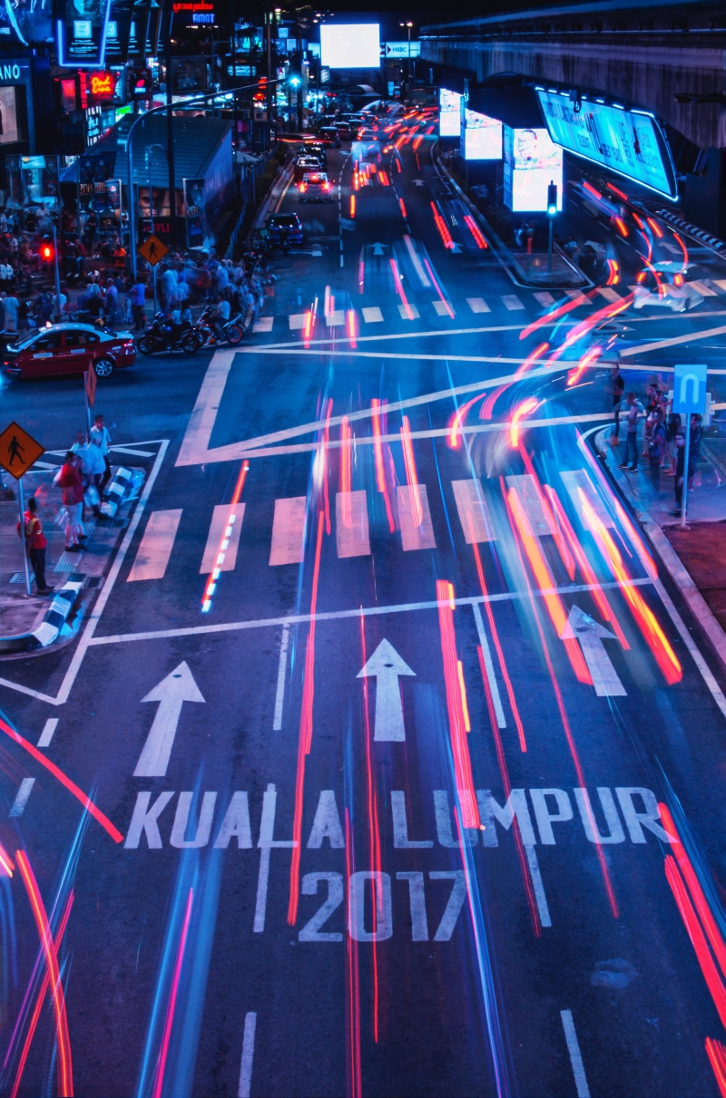 asphalt, city life, automobile, neon, urban, car, bukit bintang, sign, transportation, city, display, lumpur, people, tarmac, kuala lumpur, building exterior