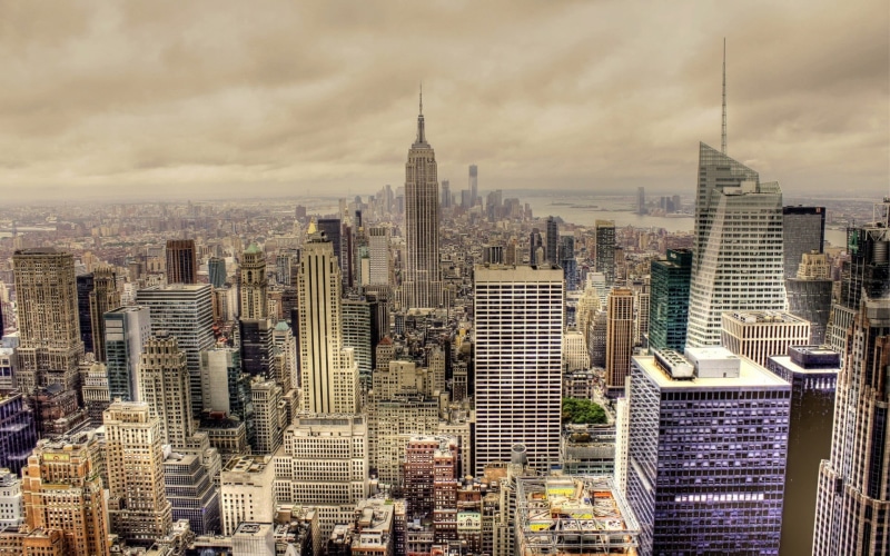 modern, tower, architecture, york, residential district, office building exterior, downtown district, New York City, skyscraper, 1080P, building, tall - high