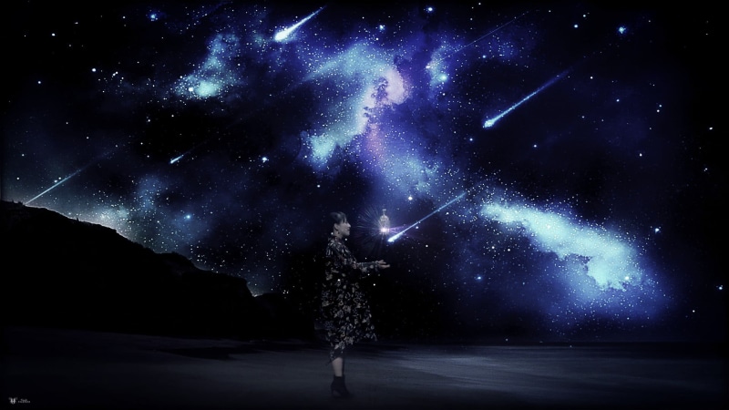no people, star, illuminated, beauty in nature, Pafyumu, Nocchi , Achan, Kashino, 1080P, star - space, tranquility, astronomy, landscape, star train, galaxy