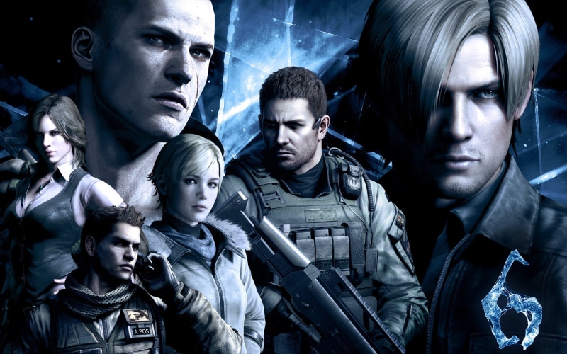 men, weapon, females, biohazard, teenager, resident evil 6, real people, 1080P, Piers Nivans, game, indoors, looking at camera, cover, group of people