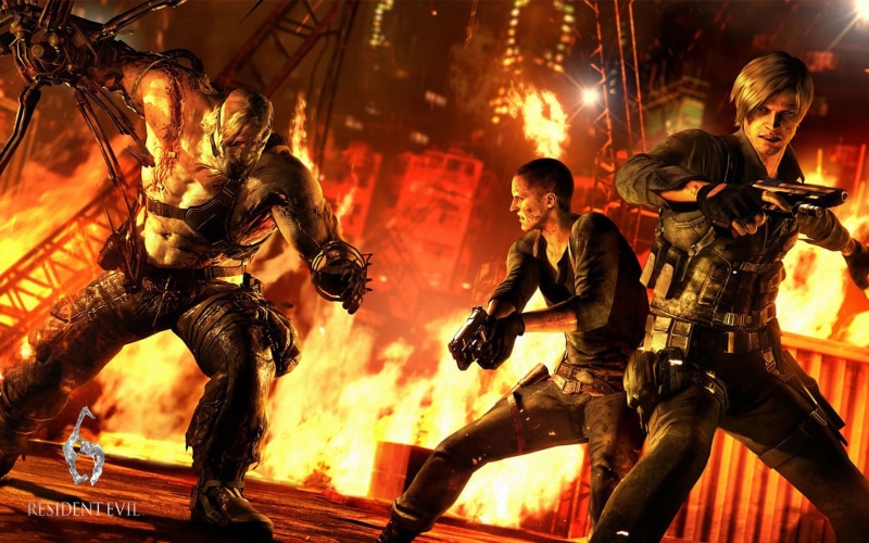stage, human representation, battle, color Image, people, smoke - Physical Structure, Jake Muller, arts culture and entertainment, sparks, danger, resident evil 6