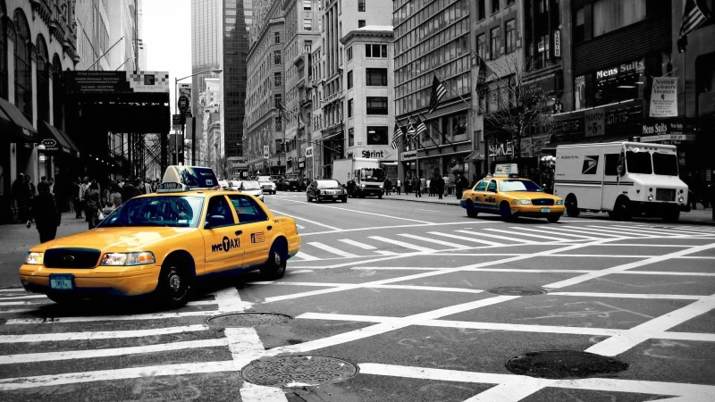 city Life, new York State, road, zebra crossing, 1080P, land Vehicle, business, built Structure, city street, broadway - Manhattan, famous Place, crosswalk