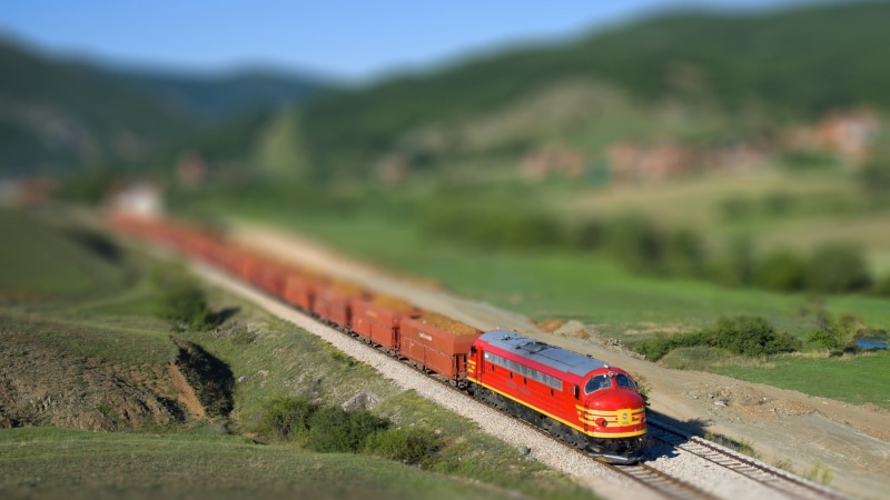 engine, road, vacations, macro, tourist, red, no people, yellow, nature, track, people Traveling, mountain, on the move, diesel locomotive, traffic, blurred