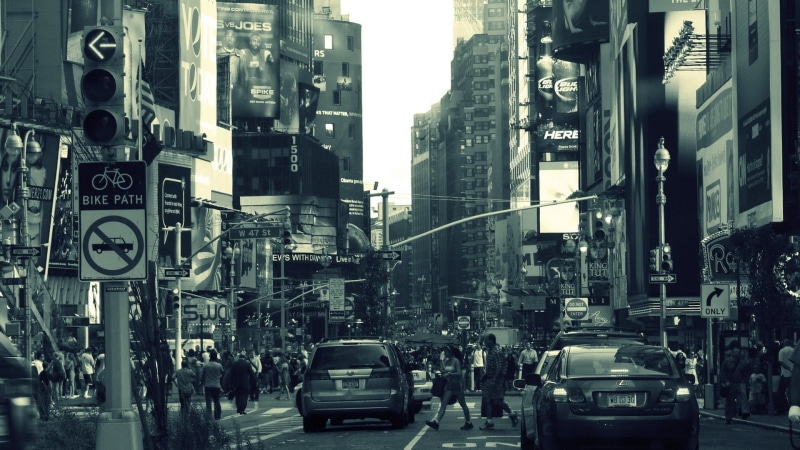 illuminated, famous Place, travel Destinations, travel, road Intersection, mode of transportation, black And White, street Light, built Structure, motor vehicle