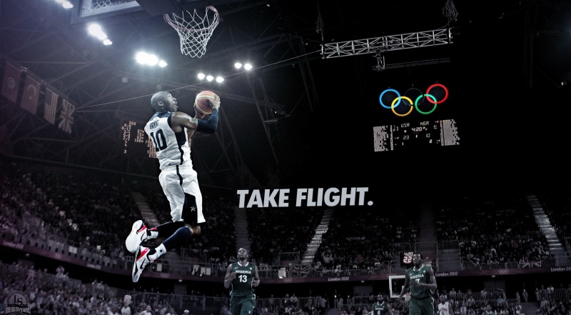 indoors, braynt usa, illuminated, adult, 24, jumping, clothing, flight, player, night, take, one person, usa team, sport, kobe bryant, activity, low angle view