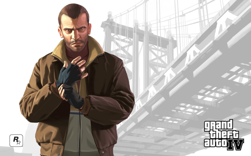 males, young men, business, adult, waist up, mid adult men, business person, 2K, men, Grand theft auto 4, standing, young adult, Niko bellic, indoors