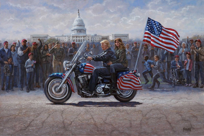The President of the United States, Jon McNaughton, 1080P, MAGA Ride, Donald Trump