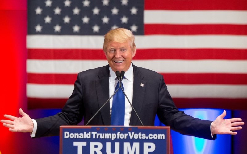 suit, flag, th, patriotism, smiling, communication, responsibility, politician, j, candidate, donald, usa, democracy, one person, election, adult