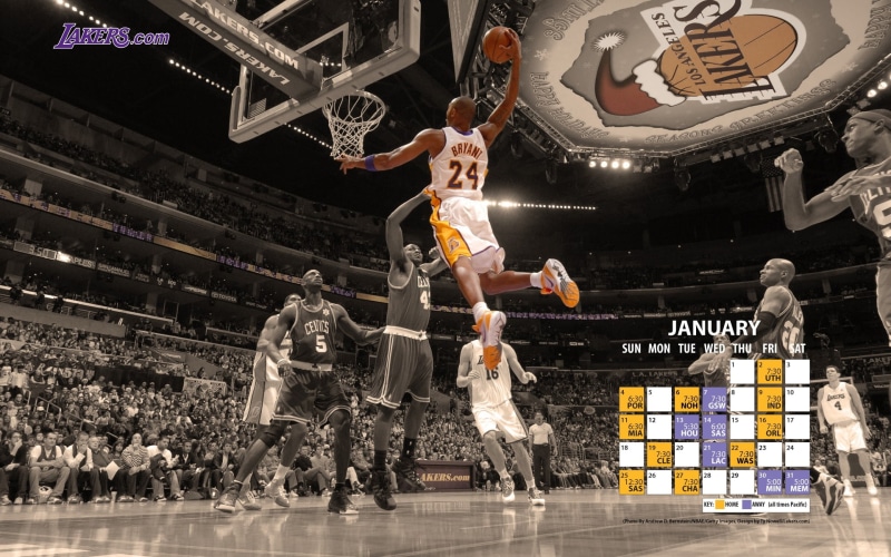 coloring, lakers, 1080P, hd, angeles, calendar, los, selective, NBA, kobe, sports, x, bryant, basketball, art