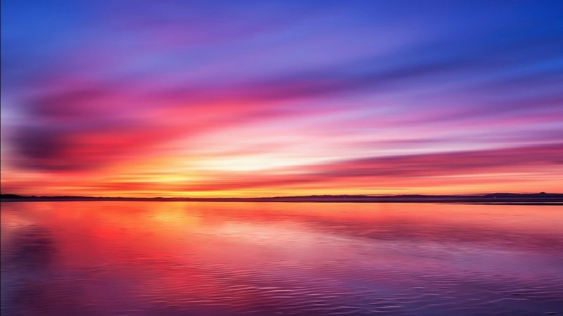 beautiful, 720P, sunset, nature, sea, horizon, landscape, view
