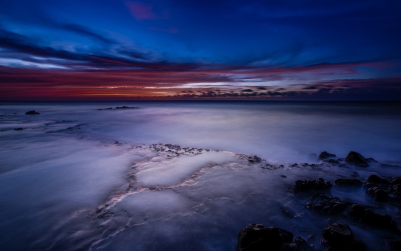 Beach, Dusk, Coast, Hawaii, Ocean, 1080P, USA