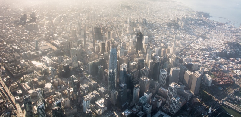 skyscraper, nature, sky, crowd, crowded, financial district, day, building exterior, cityscape, united states, san francisco, city, travel destinations