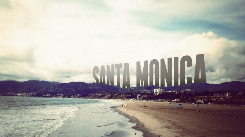 2K, hd, santa, beach, monica, nature, ocean