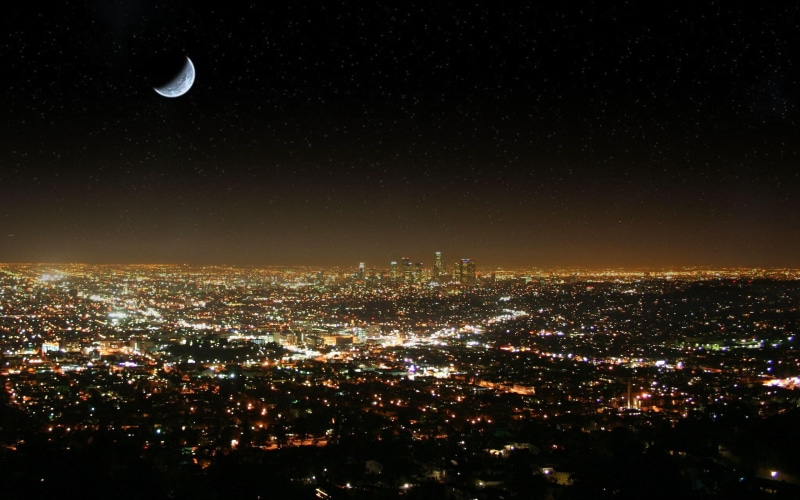california, view, 2560x1600, city, nighttime, los, angeles, night, los angeles, world, 2K