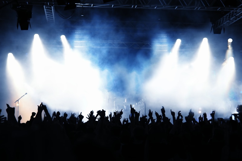 arts culture and entertainment, stage, festival, performance, light, real people, stage light, popular music concert, arms raised, music, 4K, group of people