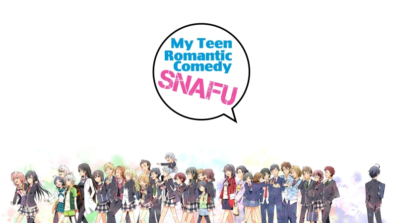 4K, anime, anime boys, Yahari Ore no Seishun Love Comedy wa Machigatteiru, Hikigaya Hachiman, Hikigaya Komachi, Yukinoshita Yukino, Yuigahama Yui, anime girls