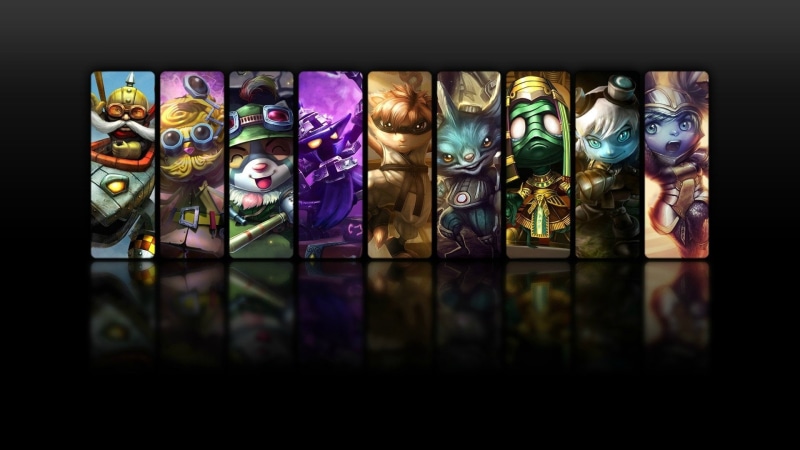 Heimerdinger (League Of Legends), representation, large group of objects, Kennen (League Of Legends), variation, Amumu (League Of Legends), in a row, 1080P