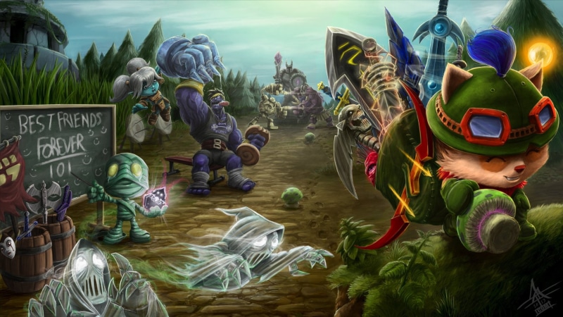 Teemo (League Of Legends), Blitzcrank (League Of Legends), Poppy (League Of Legends), League Of Legends, Amumu (League Of Legends), 1080P, Alistar (League Of Legends)