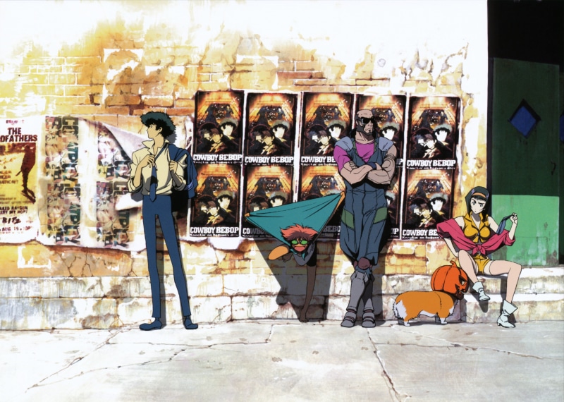 Anime, Spike Spiegel, Faye Valentine, Cowboy Bebop, Edward (Cowboy Bebop), Jet Black, Ein (Cowboy Bebop), 4K