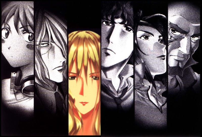 Jet Black, anime, Spike Spiegel, Faye Valentine, 720P, Cowboy Bebop